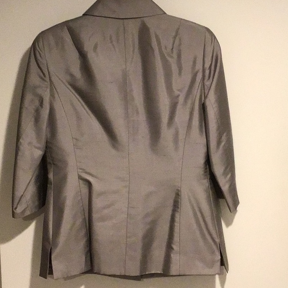 Silver-gray Rena Rowan button-up blazer 2P - Picture 2 of 3